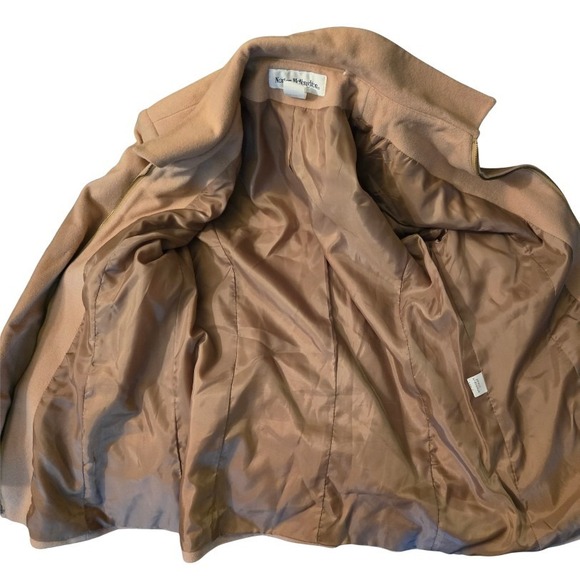 Norton McNaughton Classic Tailored Tan Jacket Zippered W/ Pockets Size 10 - Picture 7 of 7